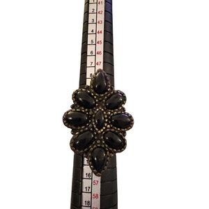 Elegant Black Statement Ring